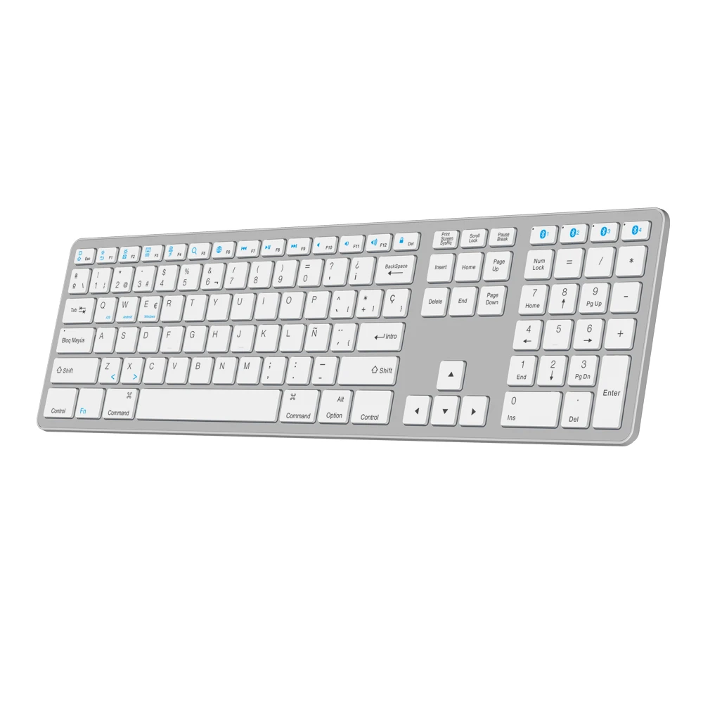
 Изготовленная на заказ клавиатура производитель испанский Мульти устройство bt Клавиатура Для imac  