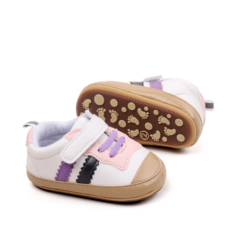 High Quality Anti-slip Soft TPR Outsole Durable Trendy Unisex Baby Walking Shoes Toddler Boys and Girl Shoes in Spring Autumn