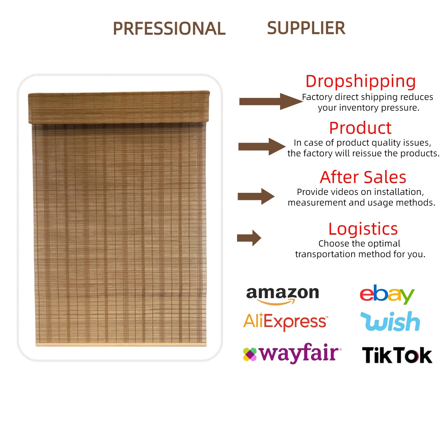 Custom natural cordless bamboo blinds for sunshade home decoration living room office bedroom high quality bamboo curtains