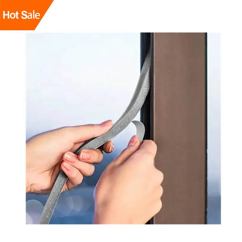 Self Adhesive Windproof Flexible window gap Weatherproof Foam Tape Insulation For Sliding Door