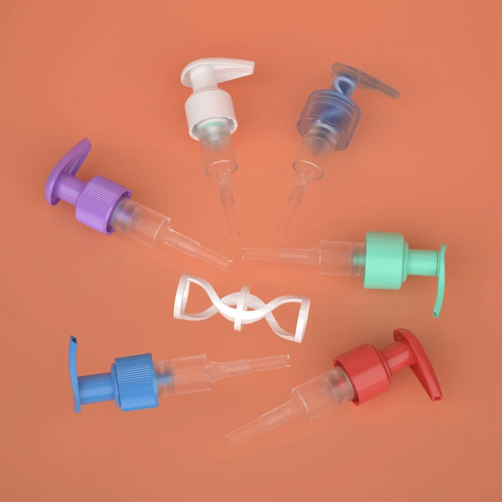 Wholesale Custom Plastic Eco Clip Lock 24/410 28/410 Lotion Pump Liquid Hand Soap Pump Dispenser aluminum body cream lotion pump