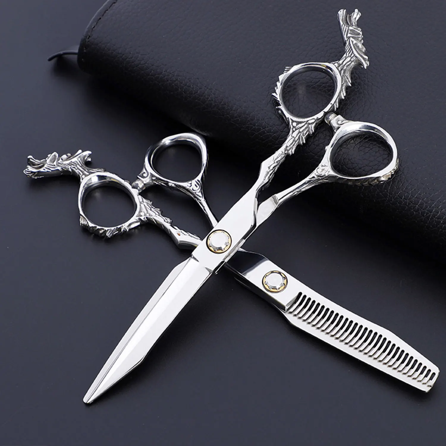 Ножницы парикмахерские с ручками дракона 6 0 дюймов
