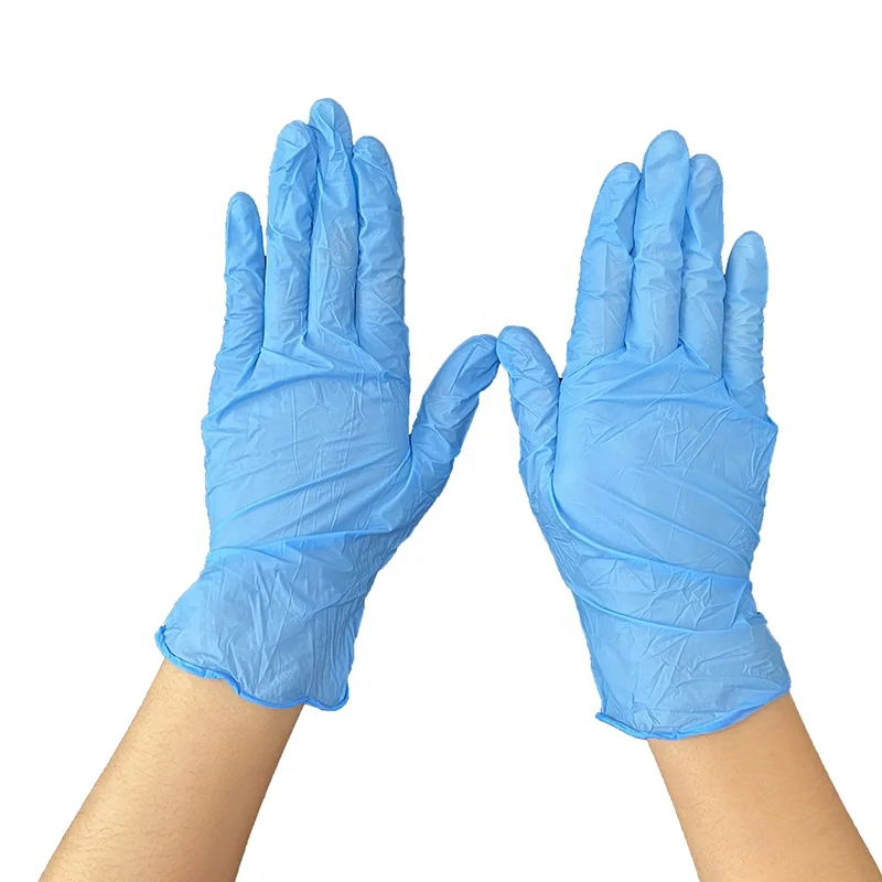 Wholesale Exam Glove En455 100% Nitrile Non Latex Blue Powder Free Disposable Examination Gloves Nitrile