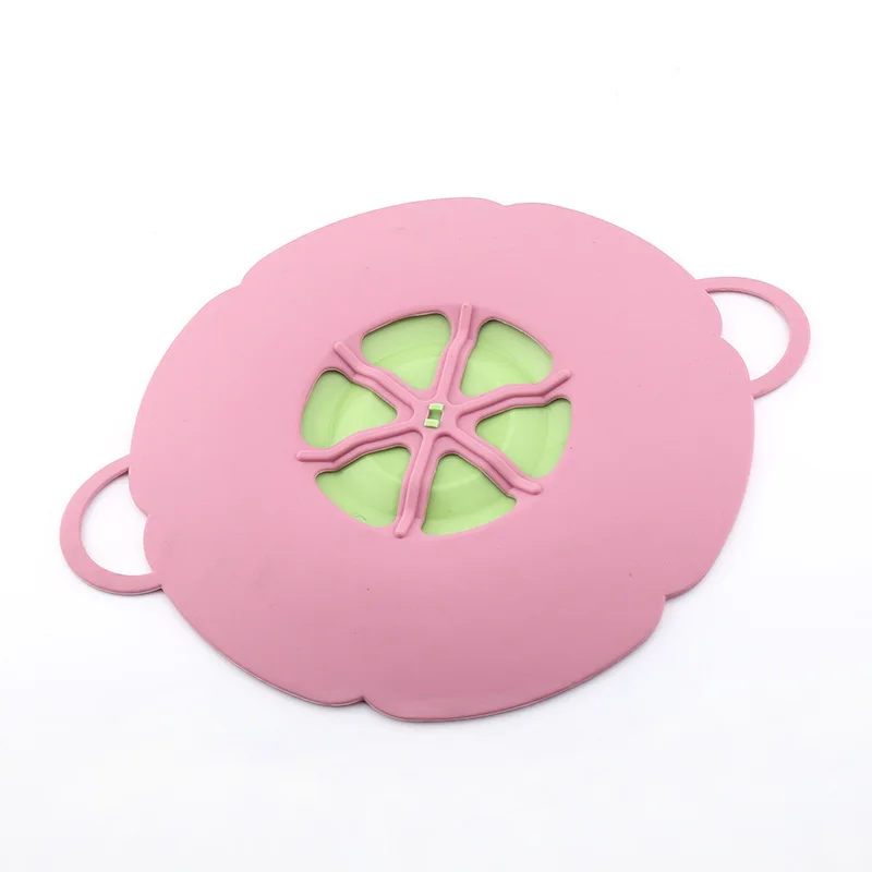 Multifunctional household kitchen large silicone spill-proof pot thickened casserole cover splash-proof and leak-proof porridge