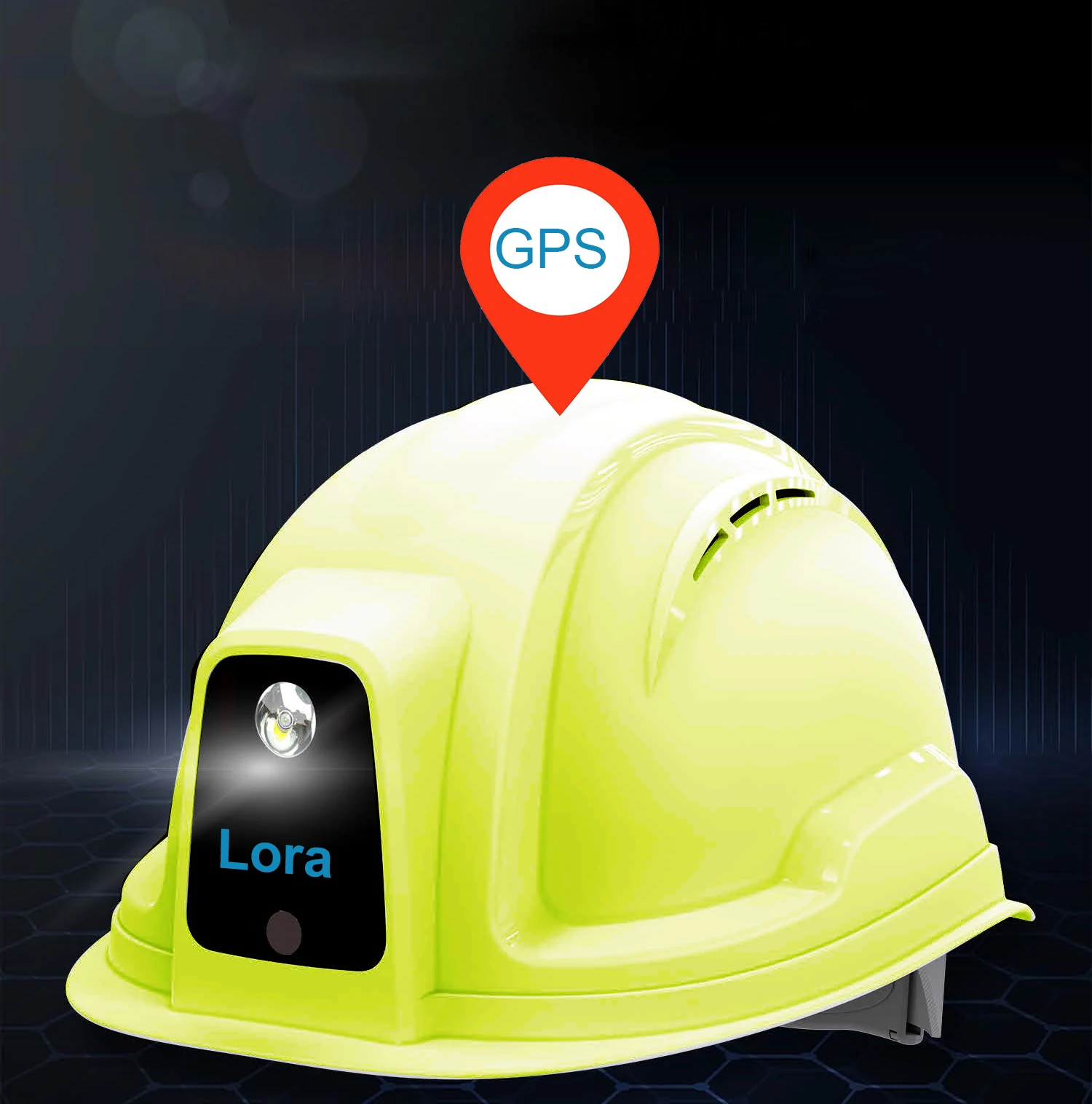 LORA Network BT IBEACON поддержка Lora GPS защитная жесткая шляпа для строительной площадки