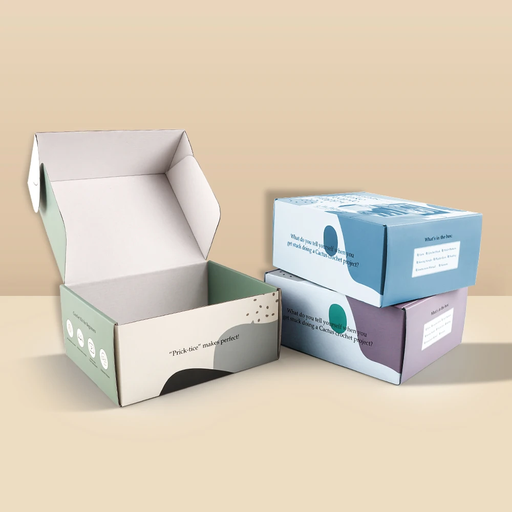Manufacturer Custom Logo Corrugated Paper Clothing Package Box Shopping Mailer Bag