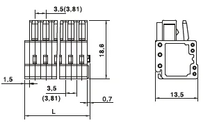 PA66 quick connector spring Factory wholesale OEM 1.5mm 2.5mm pitch Dual Single Row Female plugin spring connector