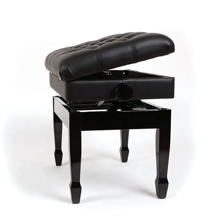 modern adjustable Piano bench with leather seat cushion children stool