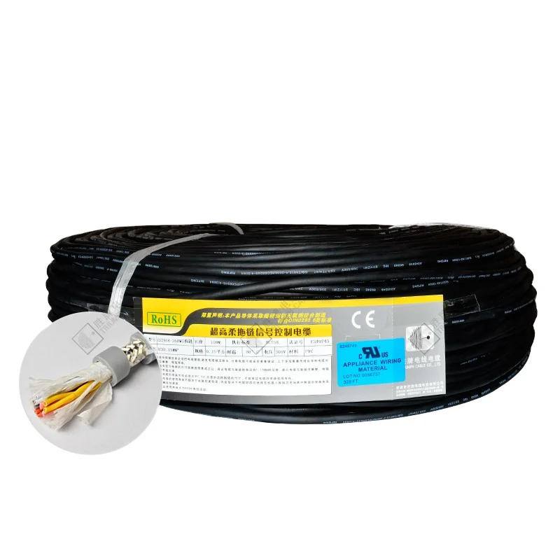 Free sample Triumph Cable factory multicore shielded wire cable 20276 300V tinned  stranded  copper conductor wires