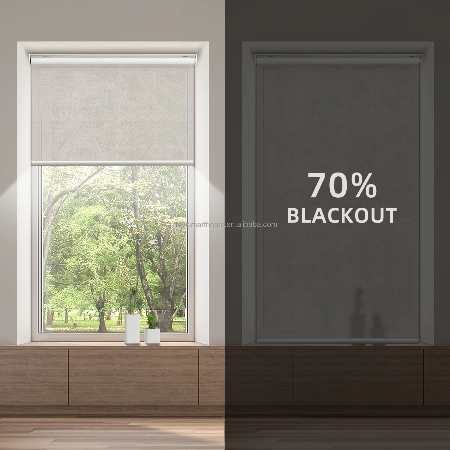 Deyi smart home remote control  wifi motor curtain electric shades curtain motor in new style for home