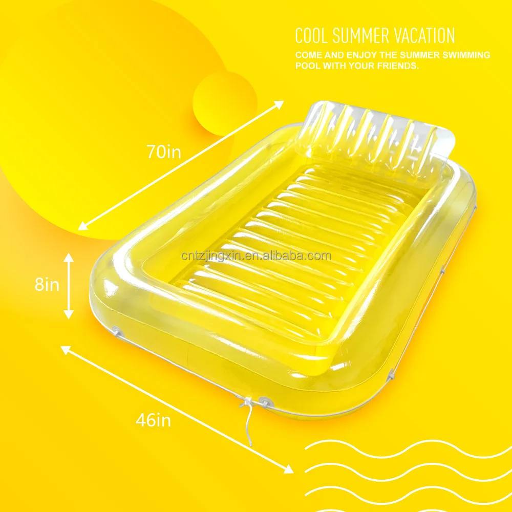 Factory Customized Inflatable Float Adult Water Sun Bed Party Swimming Ring Pool Float Outdoor Recreation Sports Summer Carnival