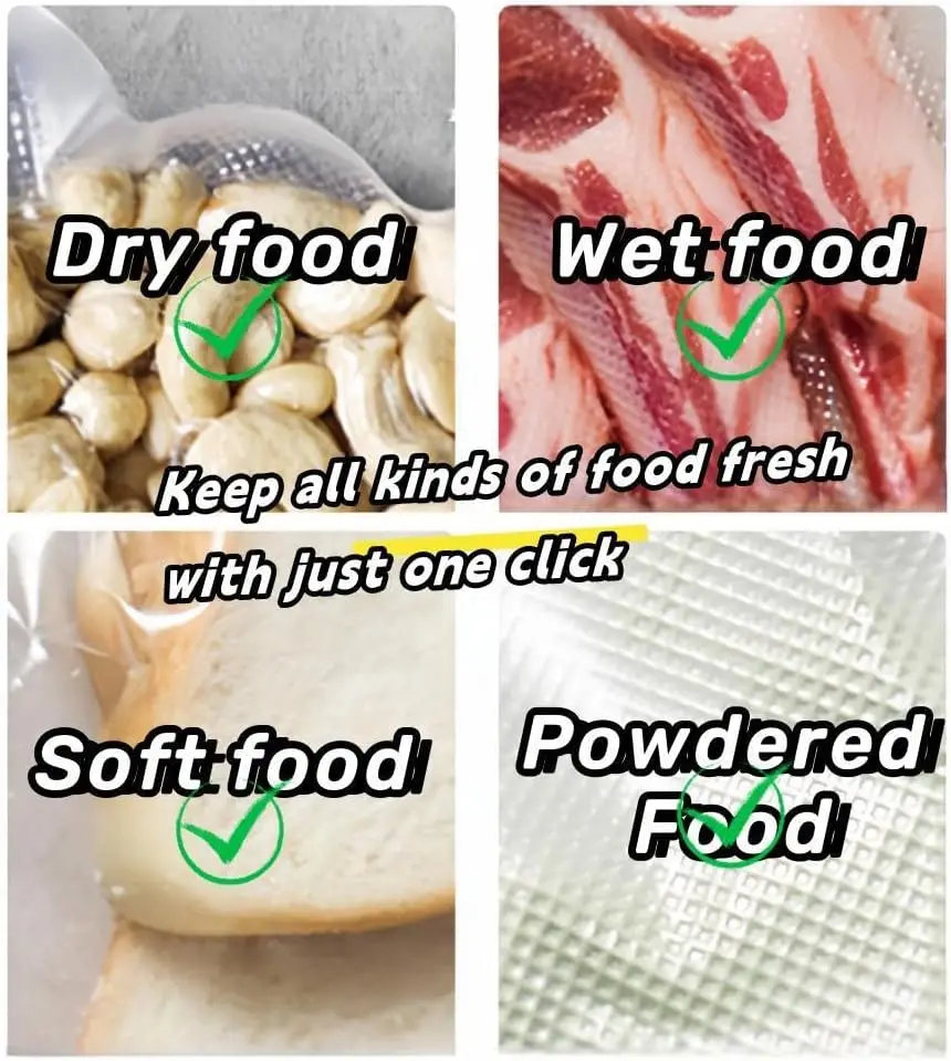 Portable Plastic Household Vacuum Food Sealer With Cutter 2 In 1 Heat Compact Mini Heat Bag Sealer