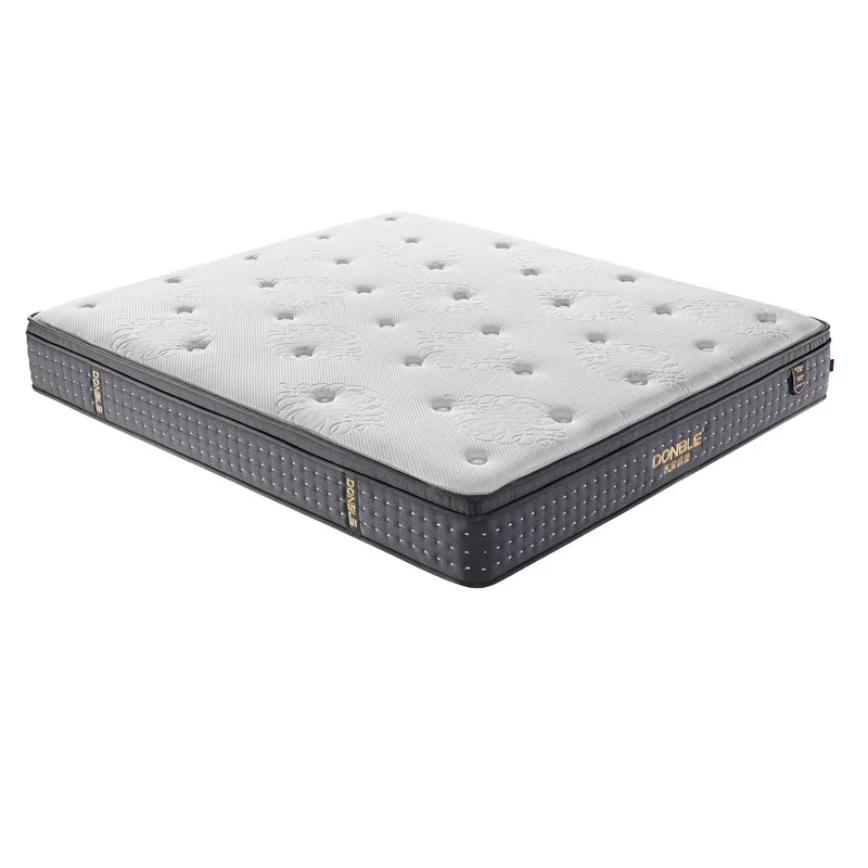 Euro Top Luxury Hotel Mattress King Queen Size Hypo-Allergenic Memory Foam Pocket Spring Mattress For Apartment Dormitory Hotel
