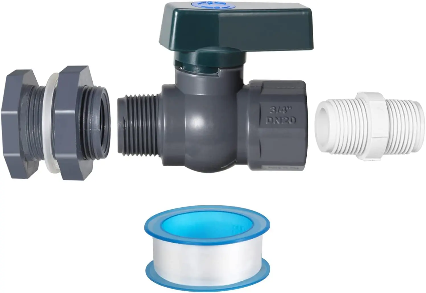 Rain bucket faucet PVC bucket diverter kit with partition connector hose faucet adapter water barrel spigot kit Rain barrel tap