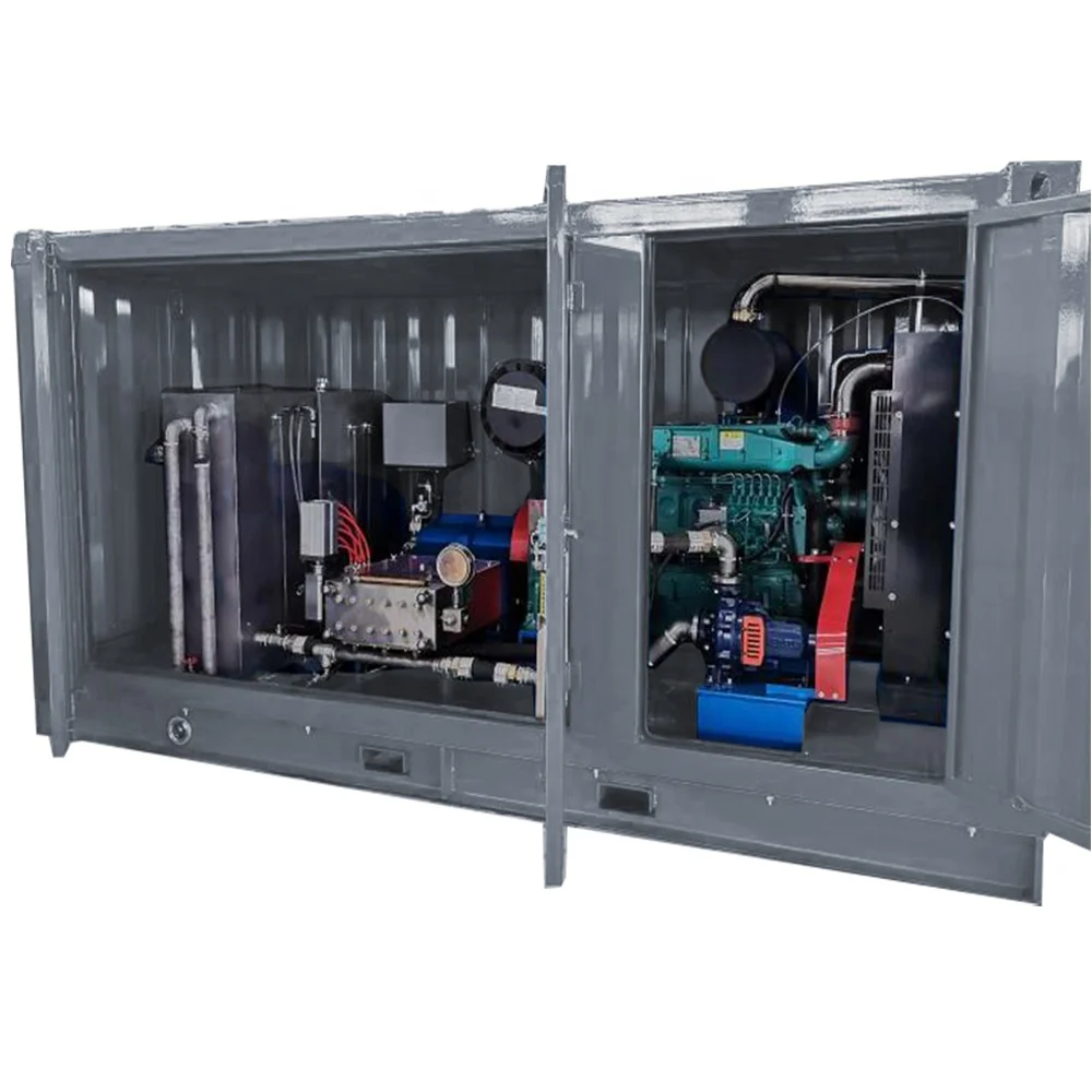 high pressure Diesel driven underwater blasting water jet high pressure cleaning machine