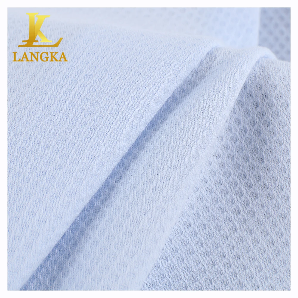 Langka soft and smooth bamboo knitted texture jacquard fabric for home textile mattress