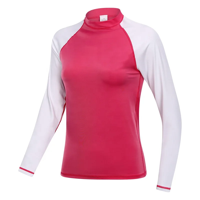 High quality custom printed mens long sleeve spandex lycra shark surf mma rash guard shirts