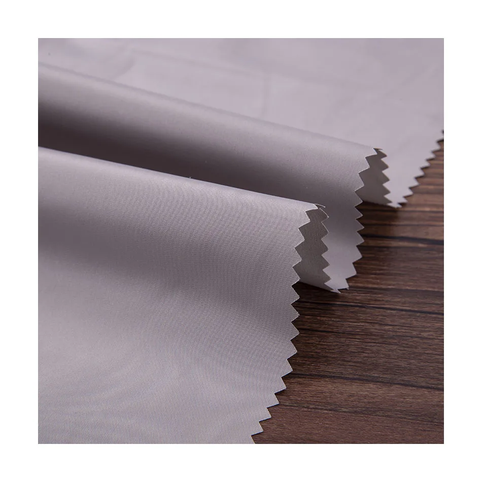 
75D half recycled coating plain huayao casual clothes down coat women clothes fabric 