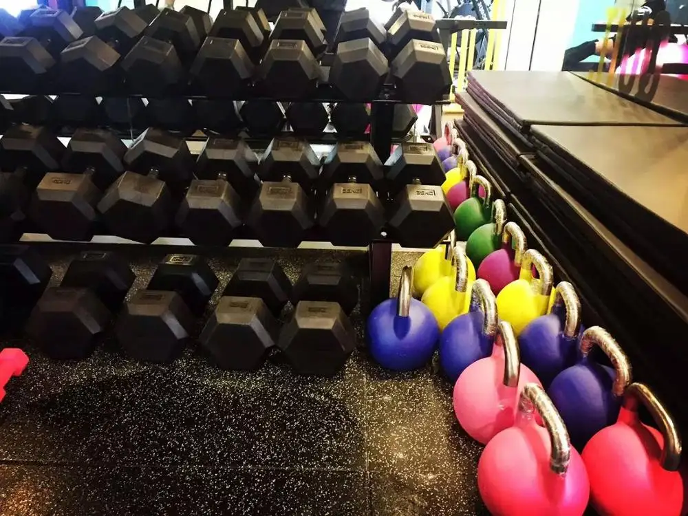 Interlocking Rubber Floor mat tile for Gym Fitness Room