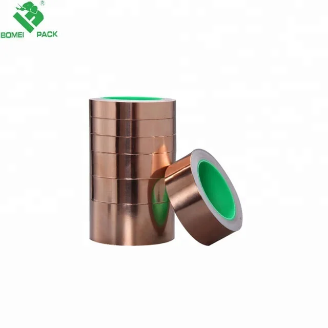50MM*10M BoMei Brand Temperature Resistance  Copper Foil Adhesive  Tape