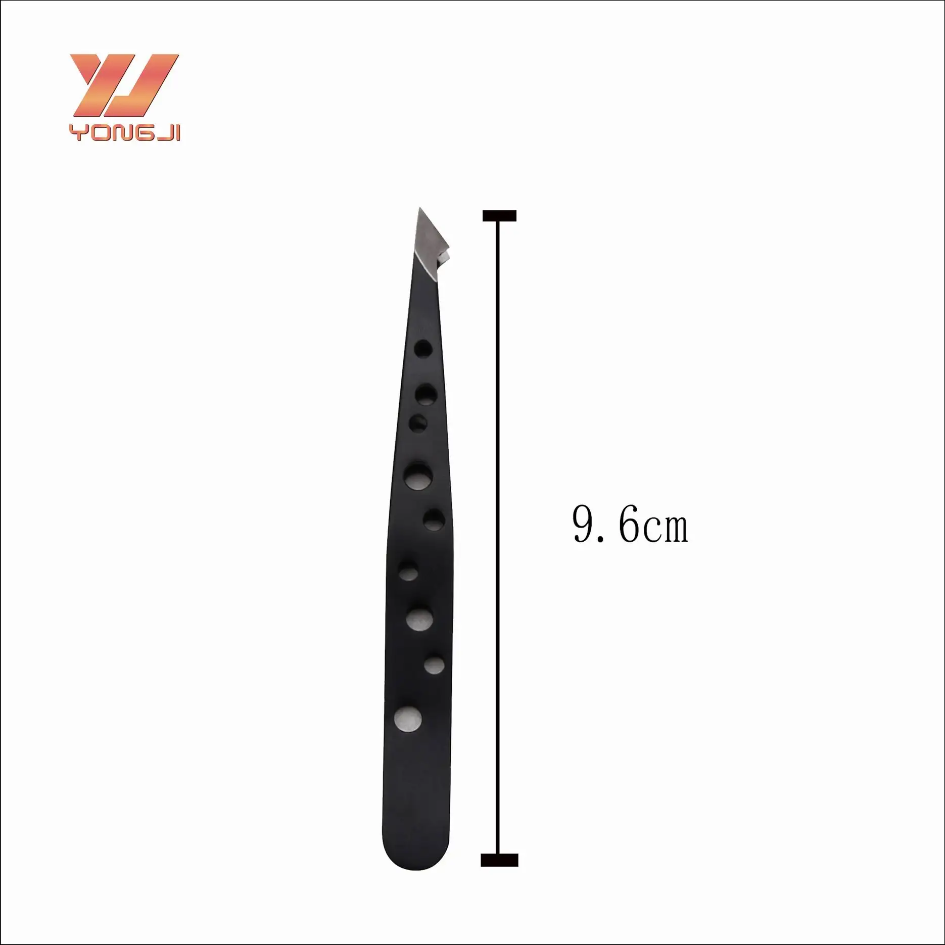 Factory hot sale beauty tool black tweezers stainless steel eyebrow tweezers
