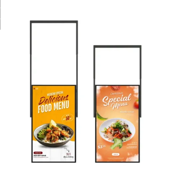 43 55 65inch Frameless Highlight 3000nit 4000nits LCD Digital Signage Display OEM TFT Screen For Retail Window Display Monitors