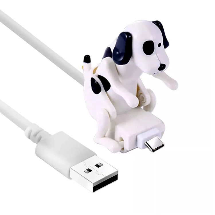 2022 1.2M type-c USB Phone Cable Mini Humping Spot Dog Toy Smartphone Cable Data Charging Line Universal Phone Cables