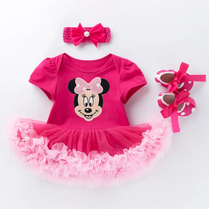 New born girls party dresses set summer rompers for baby girl 24 months