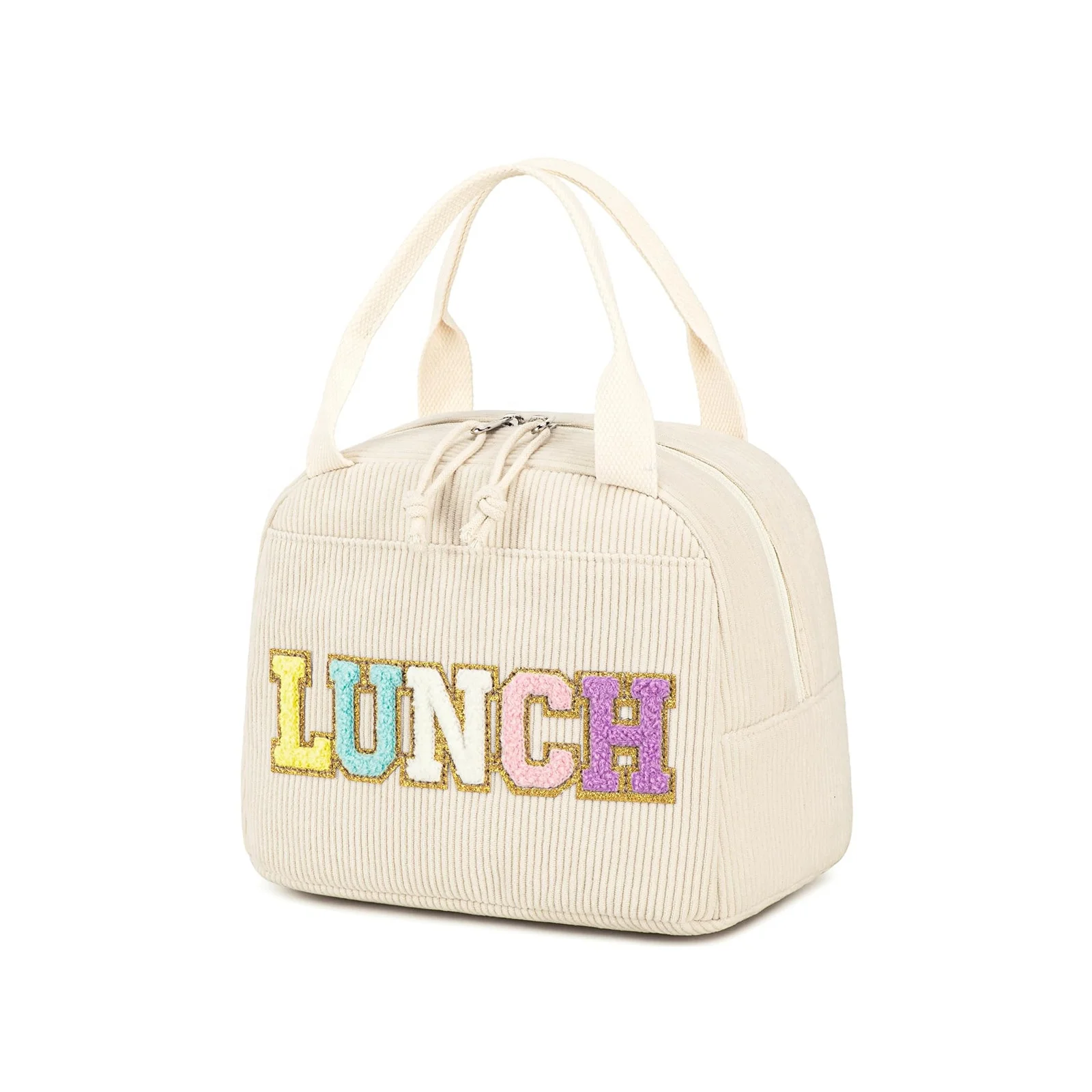 Custom Logo Lunch Tote Bags Reusable Insulated Lunch Box Large Capacity Reusable Insulated Cooler for Work Picnic