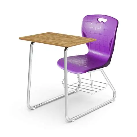 Economic School Furniture Student Desk and Chair Set for Classroom