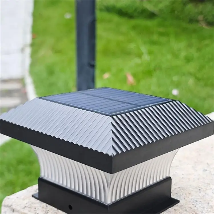 led post top light gate pillar lights lamp solar wall fence light for outdoor garden