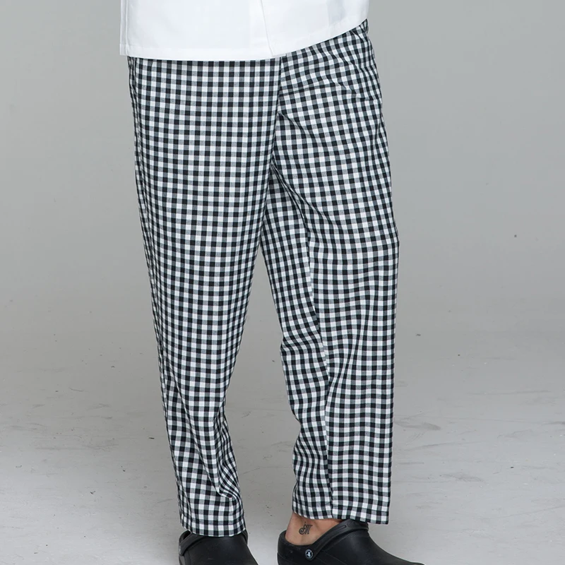 New Restaurant Hotel Kitchen Cook Cotton Printed Dessert Fashion Color Unisex Chef Pants