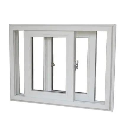 Cheap PVC / UPVC double glass sliding glass window