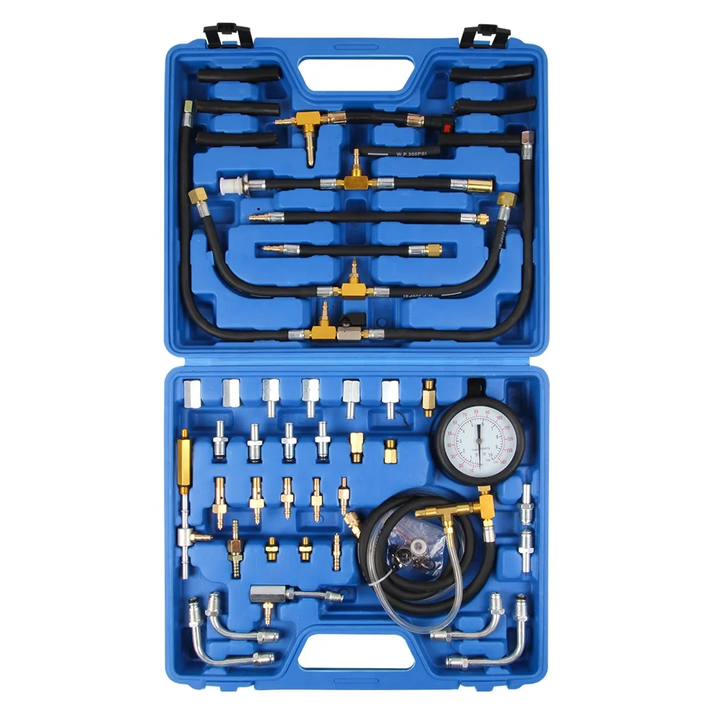 VIKTEC Engine Fuel Injection Pressure Tester Gauge Master Automotive Tool Kit