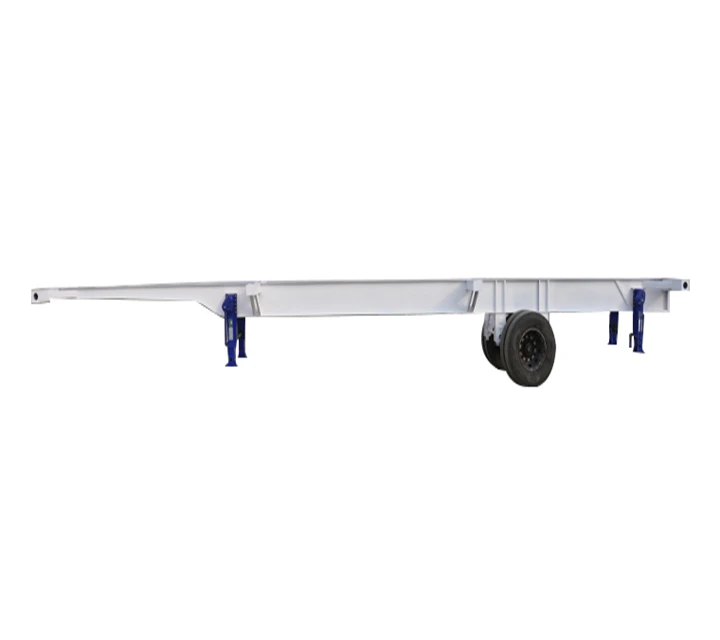 Container transportation cargo  semi truck trailer trailer crane construction  skeleton semi trailer
