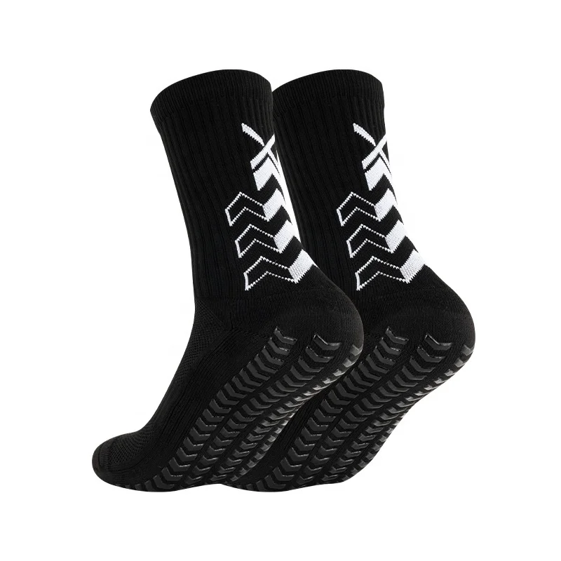 Thickened towel spot adhesive anti-slip and anti-friction long cylinder sports game training football soccer socks