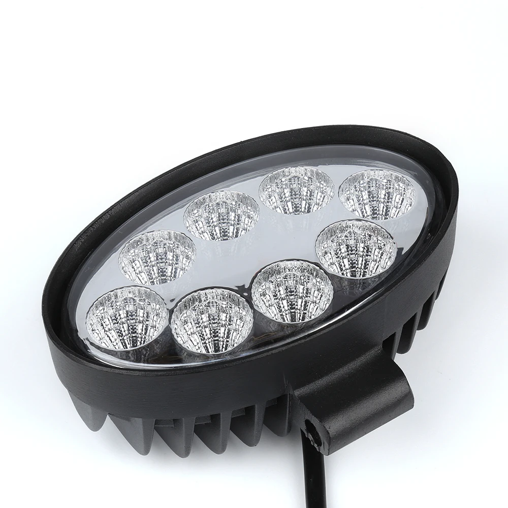 LC Hot Sell Super Cheap Super Bright 021A 12V 24W Spot Beam Car LED Work Light  Offroad Motorcycle Tractors Ship LED Work Lamp