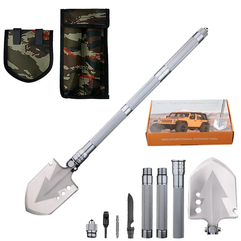 High quality wholesale outdoor Versatility camping shovel picnic survival camping shovel