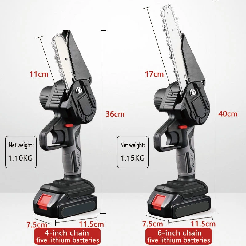 New 21v electric cordless chain saw sharpening garden tools battery powered