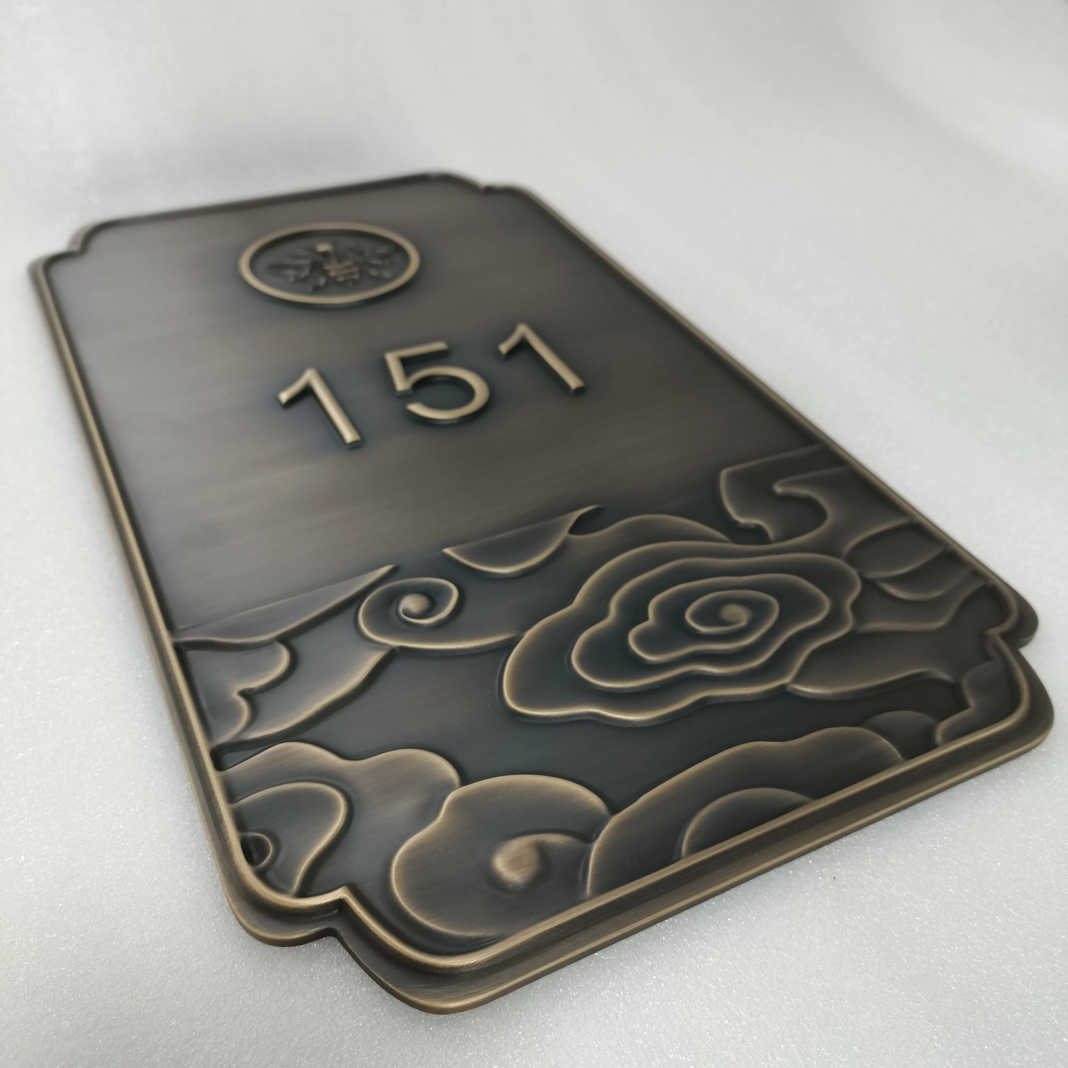 Xizheng Brass Decor Metal Signage Room Number Address Numbers for Houses Villa