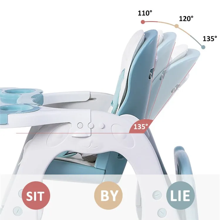 2020 factory price  Plastic Baby Multi-Function high Chair baby dining chair for feeding