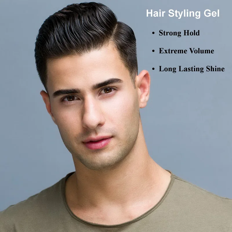 Private Label Super Strong Hold Hair Gel for Men & Women Extreme Volume Long Lasting Shine Hair Styling Gel Fragrances