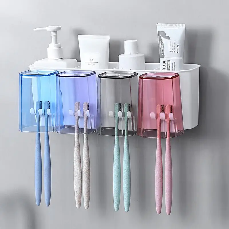 F2-326 Creative travel suction cup tooth brush holders,Household Anti- Dust Cleaning suction cupping family toothbrush holder