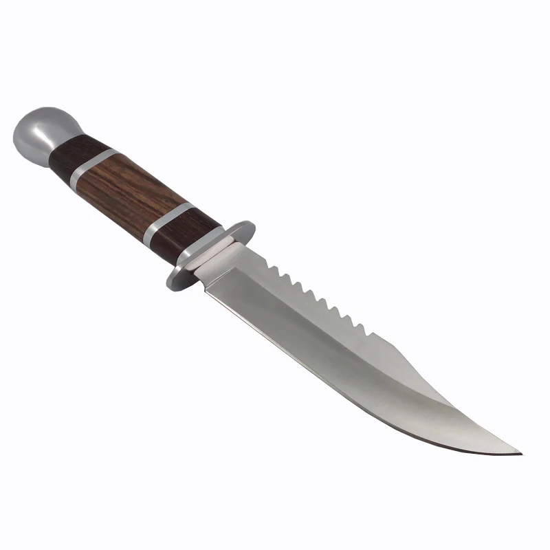 Yangjiang tactical utility camping hunting knife stainless steel wood handle knives