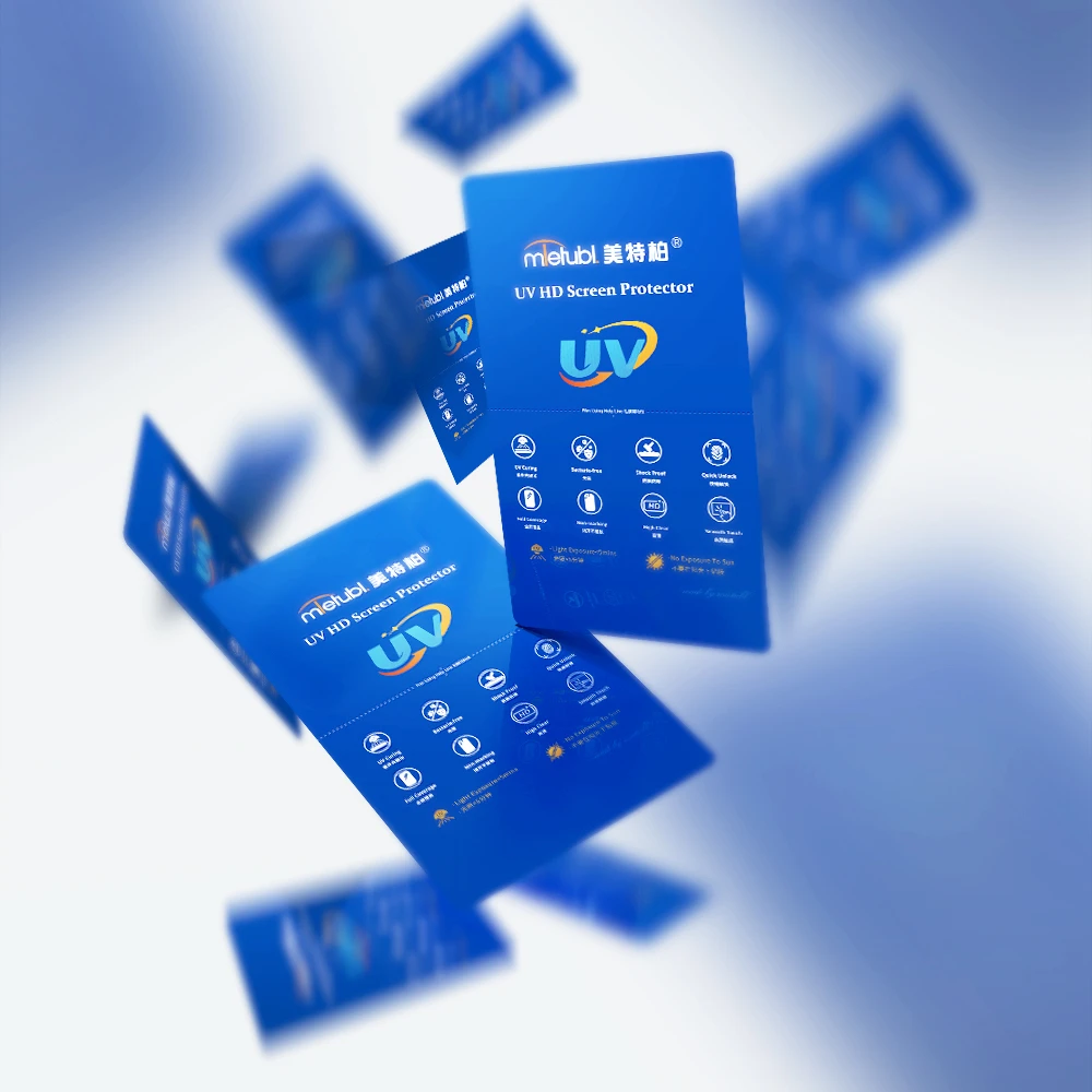 MTB UV Curing Film Screen Protector Mobile Phone Soft UV Curved Screen Protector Sheet 4H Hardness