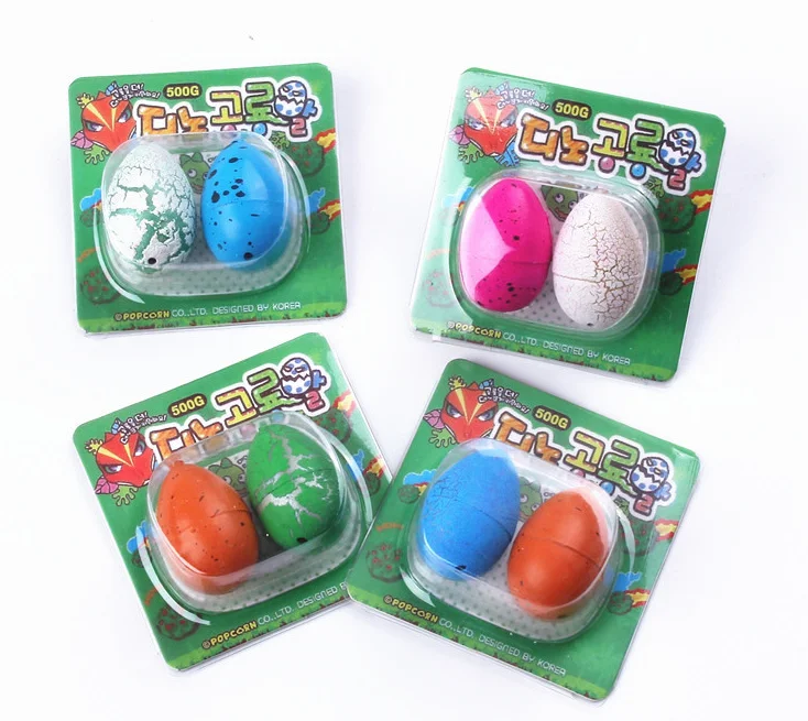 New Funny Cute Mini Educational Toy Hatching Water Expanding Dinosaur Eggs