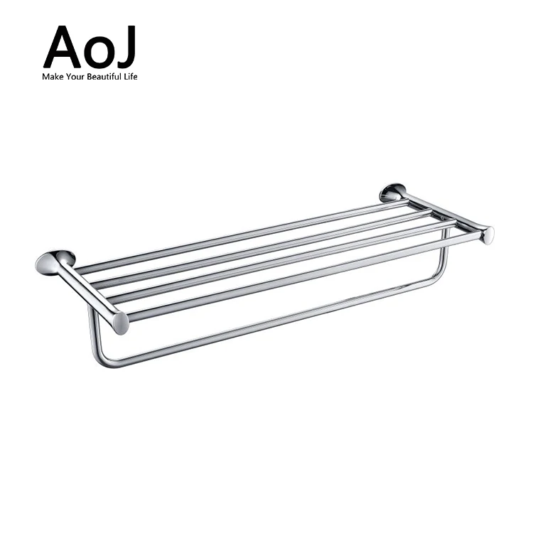 Simple design commercial use zinc alloy bathroom accessories metal bath towel rack
