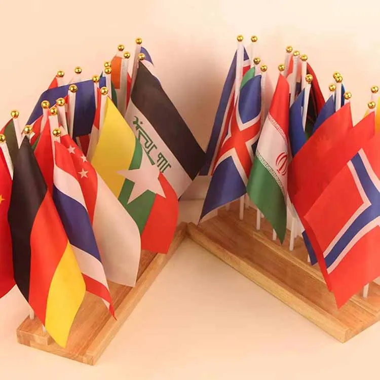 Preschool montessori material toys Geography wood toy Flag of the world for kids