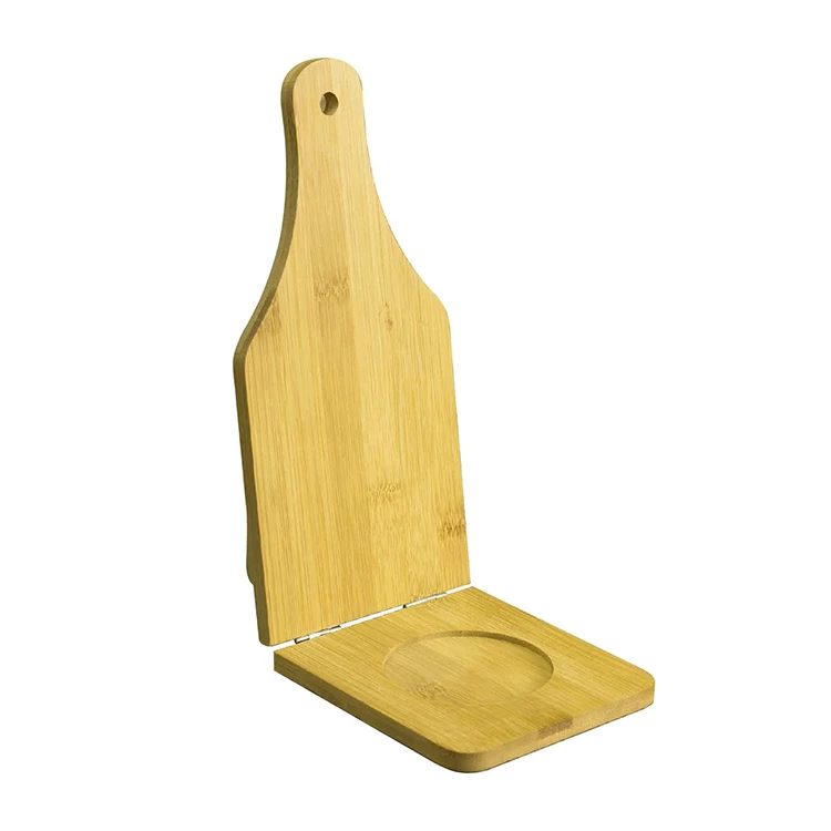 Kitchen Folding Banana Plantain Toston Maker Natural Bamboo Wood Tostonera Press