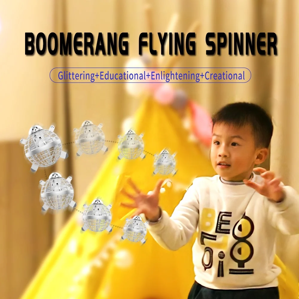 Direct Sales Gift For Boy And Girl Remote Control Rechargeable Flying Saucer With Flash Light Flying Ball